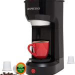 Mixpresso 2 in 1 Coffee Brewer, Single Serve Coffee Maker K Cup Compatible & Ground Coffee, Compact Size Mini Coffee Maker, 14 oz