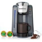 Mixpresso Single Cup Coffee Maker, With 4 Brew Sizes for 1.0 & 2.0 K-Cup Pods  Removable 45oz Water Tank, Quick Brewing with Auto Shut-Off