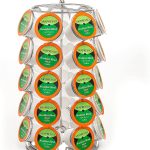 Mixpresso 35 Coffee Cup Holder, Strong Spinning Carousel, Coffee K Cups & Single-Serve Pods Organizer, KCup Coffee Pods Holder For Counter