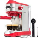 Mixpresso Espresso Maker, 15 Bar Espresso Machine With Milk Frother, Steam Wand For Latte and Cappuccino 37 Oz 1450W