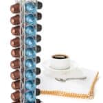 Mixpresso Capsule Spinning Carousel Holder, 360 Degree Rotatable Coffee Capsules Holder Rack, Holds 40 Coffee Pods Easy Access, Espresso Pod Holder