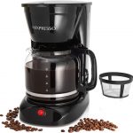 Mixpresso 12-Cup Drip Coffee Maker, Coffee Pot Machine Including Reusable And Removable Coffee Filter, Borosilicate Glass Carafe