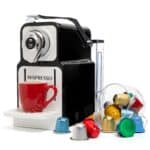 Mixpresso Espresso Machine for Nespresso Compatible Capsule, Single Serve Coffee Maker Programmable Buttons for Espresso Pods, Premium Italian 19 Bar High Pressure Pump 23oz 1400W (Black)