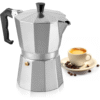 Mixpresso Aluminum Moka Pot Coffee Maker for Gas, Electric Stove Top, Classic Italian Espresso Maker, Stovetop for Camping